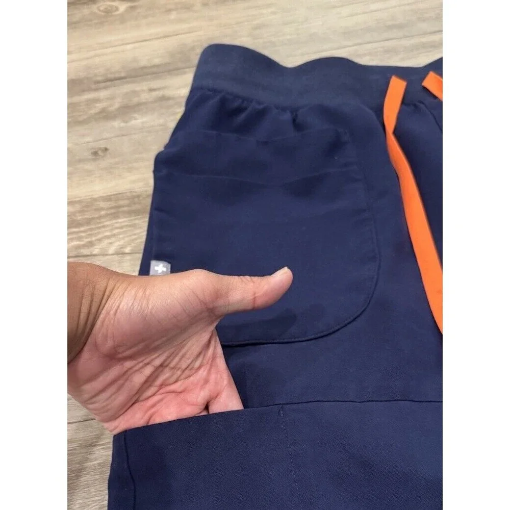 FIGS Mens Zamora Scrub Pant Blue Sz M Jogger Cargo Pockets Hospital Lab Work